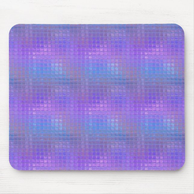 Tapis De Souris Fille de Glamour Iridescente Violette Brillante Jo (Devant)