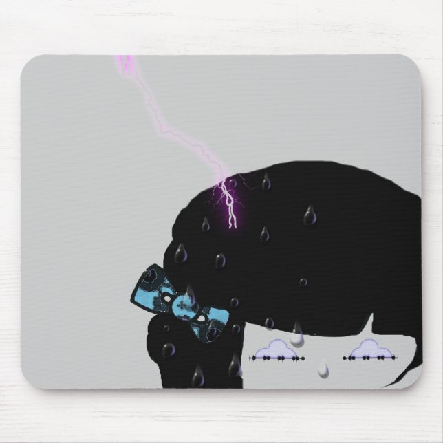 Tapis De Souris Fille de pluie (Devant)