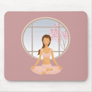 Tapis De Souris fille de yoga