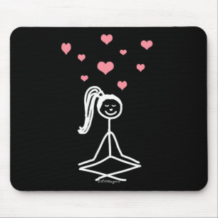 Tapis De Souris Fille de yoga