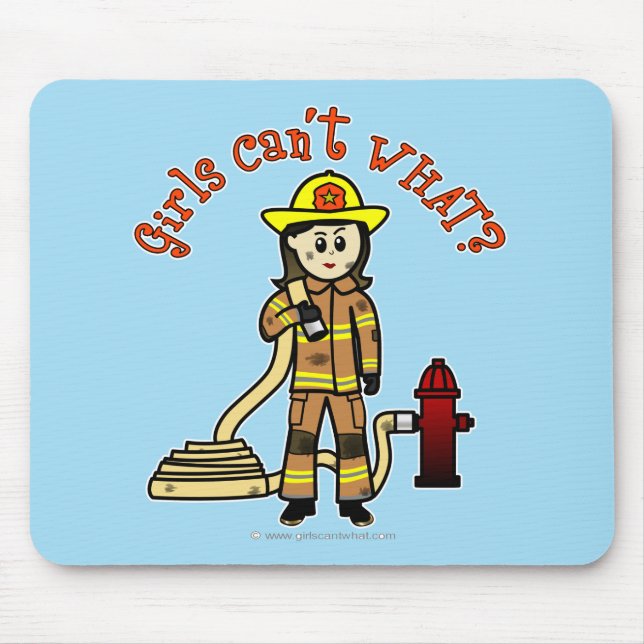 Tapis De Souris Fille des pompiers (Devant)