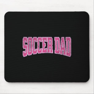 Tapis De Souris Fille Footballeuse Fière Papa Footballeur Proud
