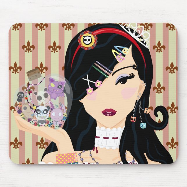 Tapis De Souris Fille Mayumi de Harajuku (Devant)