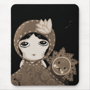 Tapis De Souris Fille mignonne - Leopold n'abandonnera pas