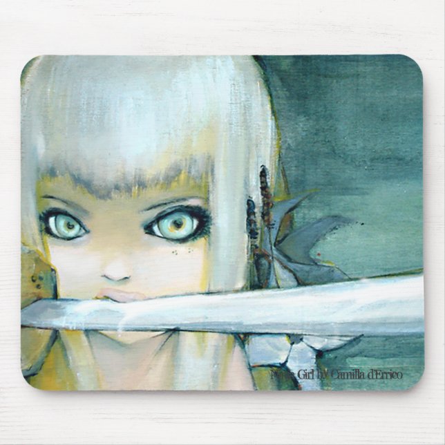Tapis De Souris Fille Mousepad de Ninja de chardon de lait (Devant)