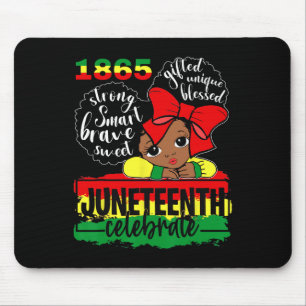 Tapis De Souris Fille noire 1865 Fête l'indépendance D