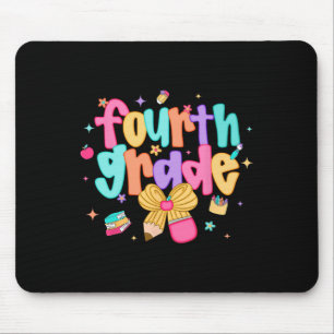 Tapis De Souris Fille prépa rentrée scolaire 4e année Coquette Bow