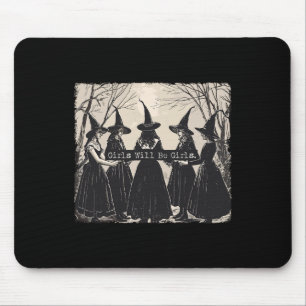 Tapis De Souris Fille Sera Filles Sorcière Halloween Drôle Witchy
