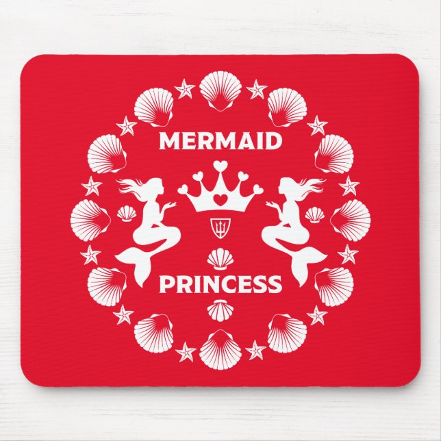Tapis De Souris Fille Sirène Princesse (Devant)