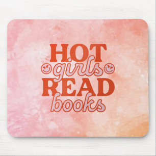 Tapis De Souris Filles Chaudes Lisent Des Livres