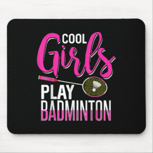 Tapis De Souris Filles cool Jouer Badminton
