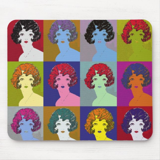 Tapis De Souris Filles d'art de bruit (Devant)