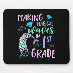 Tapis De Souris Filles de 1re année mignonne sirène Frist Day Kids