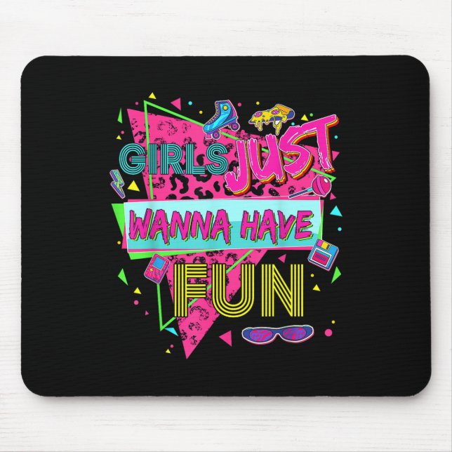 Tapis De Souris Filles drôles veulent juste s'amuser Incroyable 70 (Devant)