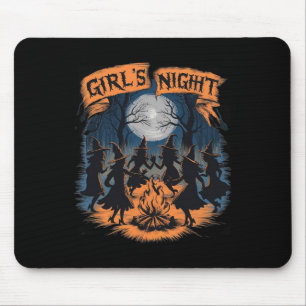 Tapis De Souris Filles' Night Witch Coven Halloween Design Éffraya