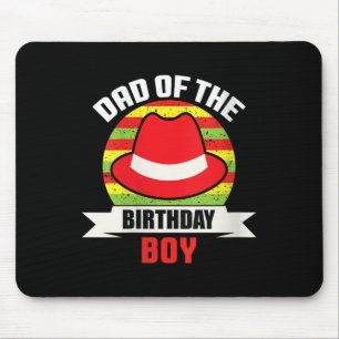 Tapis De Souris Filles Papa Du Garçon D'Anniversaire V-neck