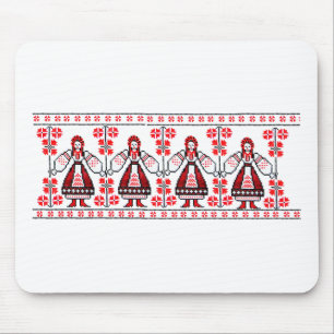 Tapis De Souris Filles ukrainiennes traditionnelles de l'Ukraine