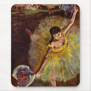 Tapis De Souris Fin d'une arabesque par Edgar Degas, Ballet Vintag