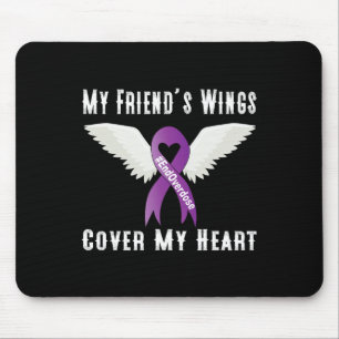 Tapis De Souris Finir l'overdose Les ailes de mon ami couvrent mon