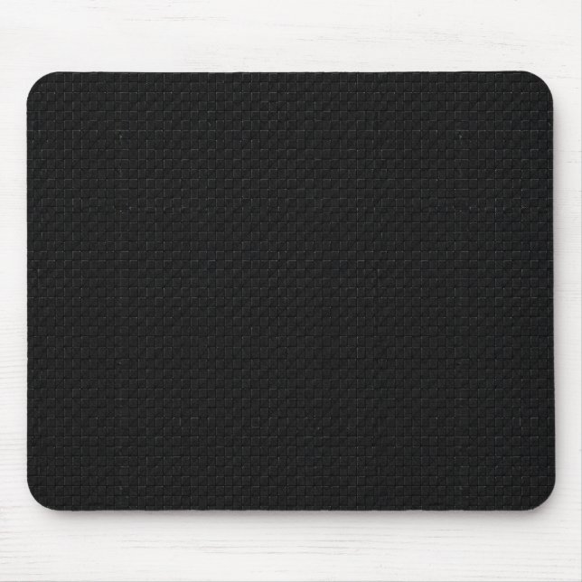 Tapis De Souris Finition Micro Tech Carbone Noir Stealth Élégante (Devant)