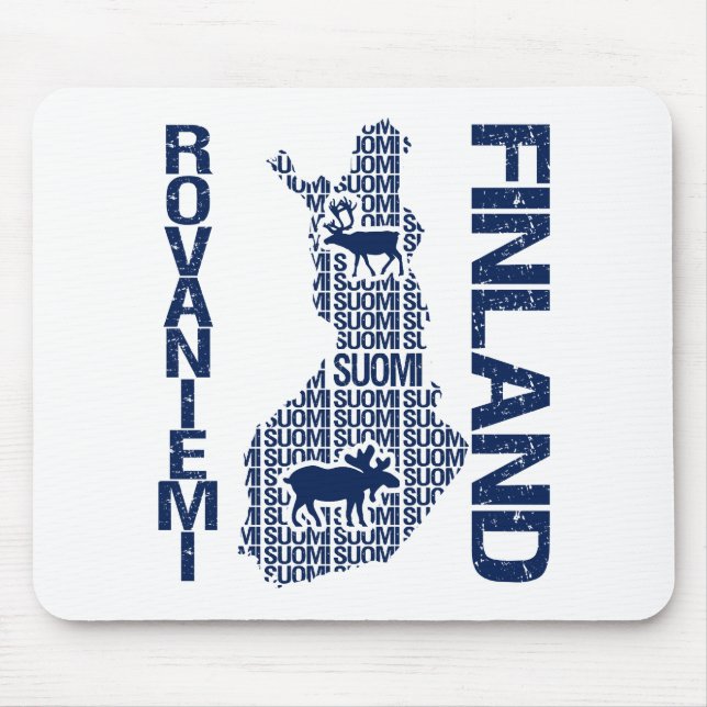 Tapis De Souris FINLAND MAP mousepad - Rovaniemi (Devant)