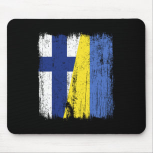 Tapis De Souris Finlande Ukraine Demi-drapeau Patrimoine finlandai