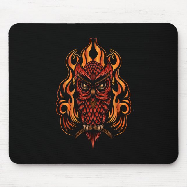 Tapis De Souris Fire owl (Devant)