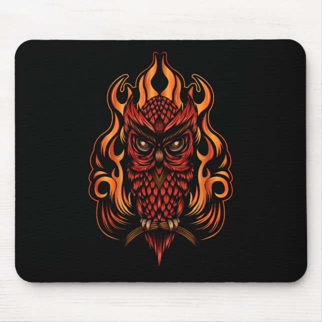 Tapis De Souris Fire owl (Devant)