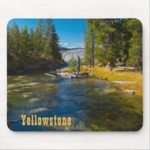 Tapis De Souris Firehole River Upper Geyser Basin Yellowstone