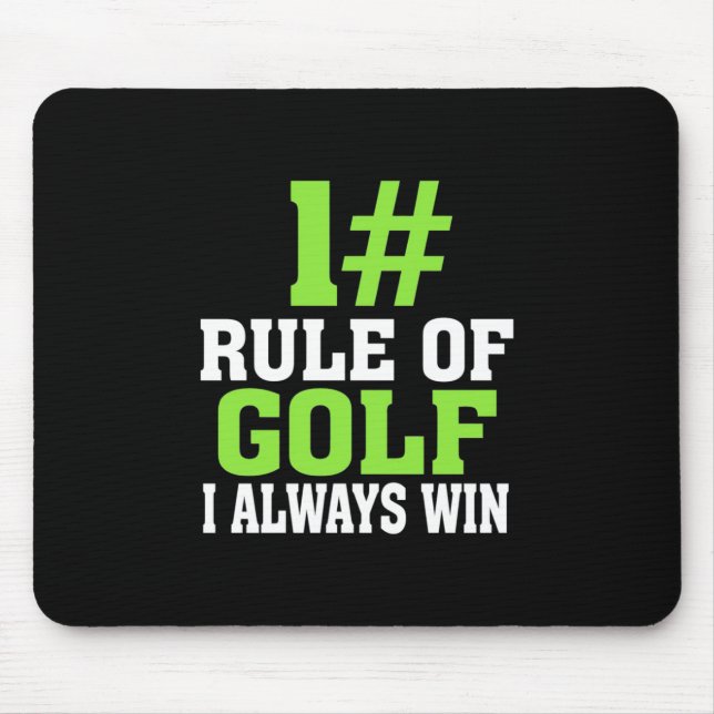 Tapis De Souris First Rule Of Golf (Devant)