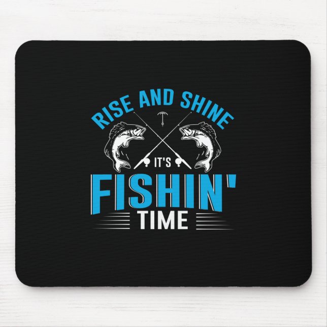 Tapis De Souris Fisher Art Augmenter Et Briller Temps De Pêche (Devant)