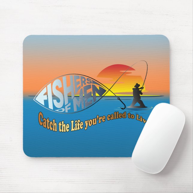 Tapis De Souris Fisher des hommes | (Avec souris)
