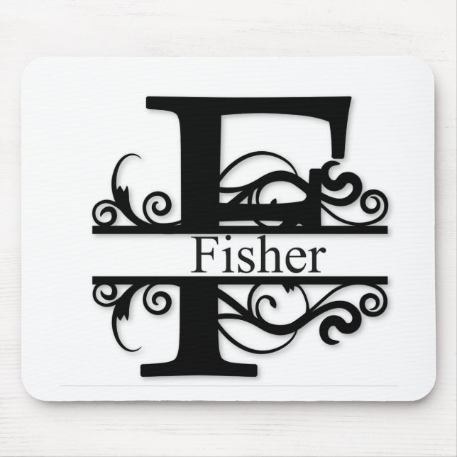 Tapis De Souris Fisher Monogram (Devant)