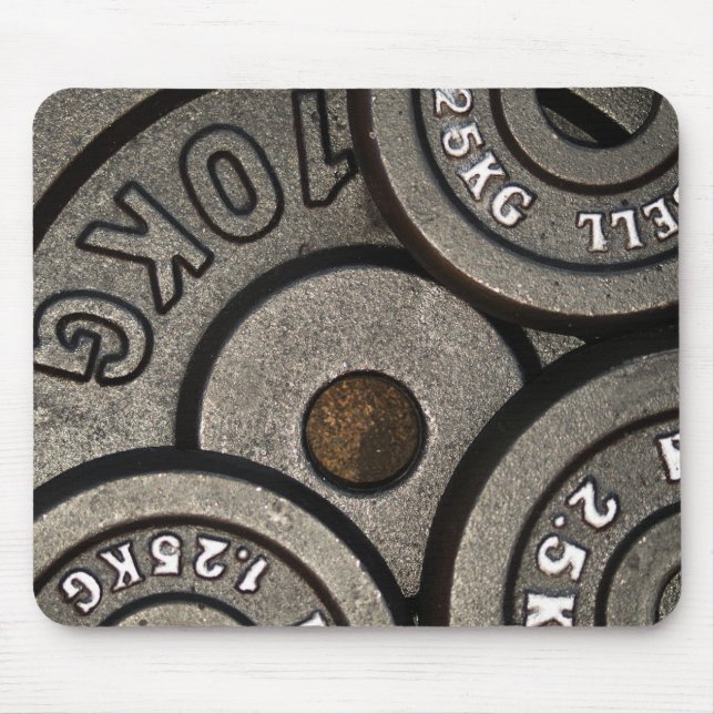 Tapis De Souris Fitness Black Gym Weights (Devant)