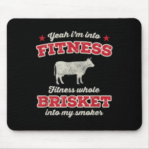 Tapis De Souris Fitness Brisket Dans Mon Fumeur Funny Grill Bbq Me