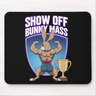 Tapis De Souris Fitness Bunny Bodybuilders Muscle Building Funny R
