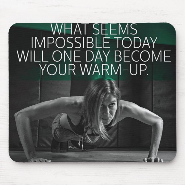 Tapis De Souris Fitness Motivationnelle (Devant)