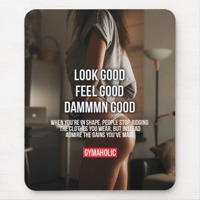 Tapis De Souris Fitness Motivationnelle (Devant)