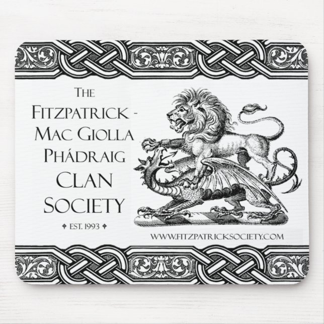 Tapis De Souris Fitzpatrick-Mac Giolla Phádraig Society Design I M (Devant)