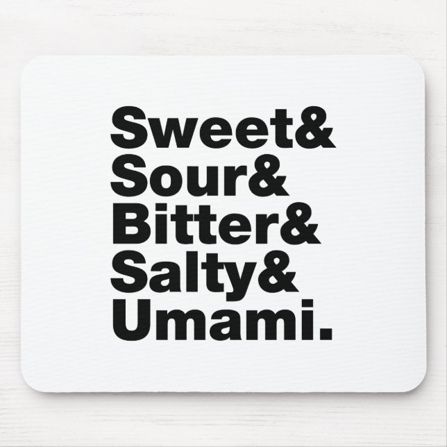 Tapis De Souris Five Basic Tastes (Devant)