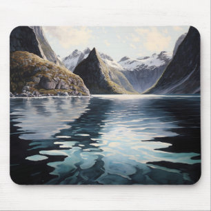 Tapis De Souris Fjord Abstrait
