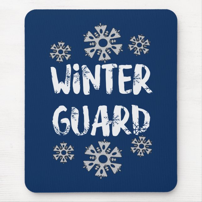Tapis De Souris Flacon de neige de la garde d'hiver (Devant)