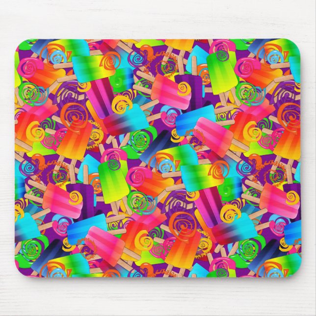 Tapis De Souris Flacons à cochonnets CKC, MOUSEPAD violet (Devant)