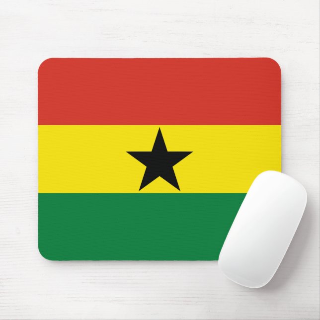 Tapis De Souris Flag du Ghana (Avec souris)
