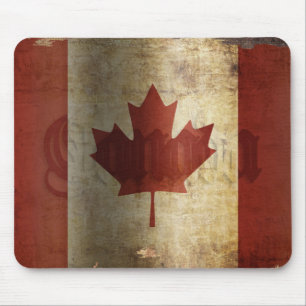 Tapis De Souris Flag of Canada / Grunge...