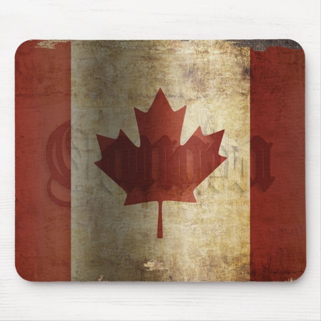 Tapis De Souris Flag of Canada / Grunge... (Devant)