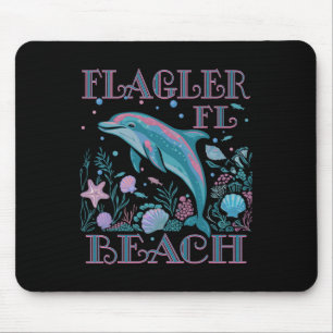 Tapis De Souris Flagler Beach Fl Amoureux des Dauphins Souvenir de