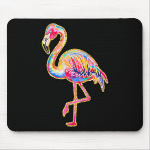 Tapis De Souris Flamant d'été tropical plage d'Hawaï Vacances d'ét
