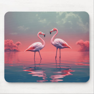 Tapis De Souris Flamant rose Animaux Animaux Faune Sauvage Coloré