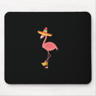 Tapis De Souris Flamant rose Drôle Nourriture Mexicaine Taco Lover